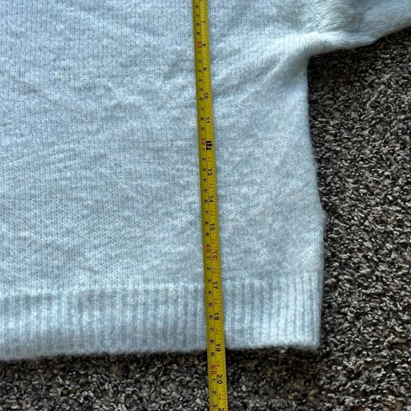Abercrombie & Fitch Sweater Women XS Light Blue Oversized Preppy Winter Sweater - Picture 7 of 7